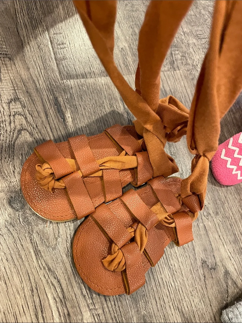 Mixed Kids Slippers & Sandals Bundle - Pink, Orange, Gray, Black, Tan